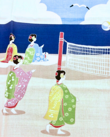 FUROSHIKI-藝妓的沙灘排球 I手拭巾I