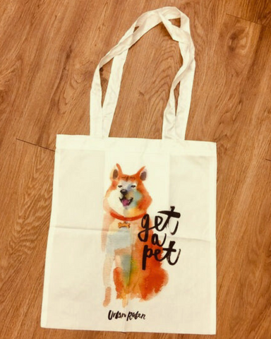 EAI插畫狗購物袋(Get a pet-秋田)