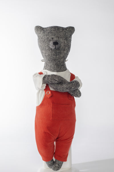 PK bears |湯姆建築愛手作黑熊40cm+耶誕衣禮盒組