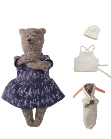 PK bears禮盒組 |Annie戀家棕小熊23cm&廚師裝&兔子裝 I手工熊