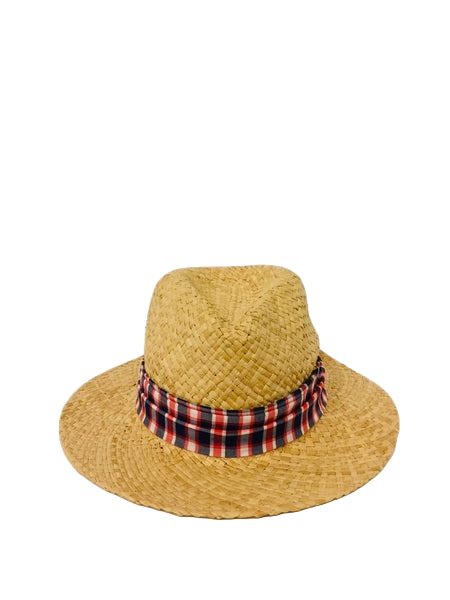 EA.hats-紅藍田園紳士草帽