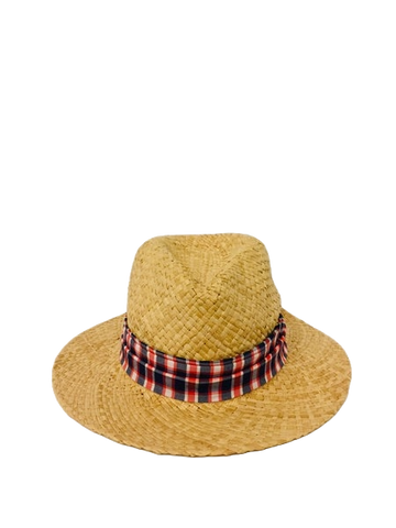EA.hats-紅藍田園紳士草帽