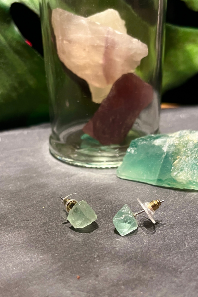 AcI綠水晶擴香耳環
