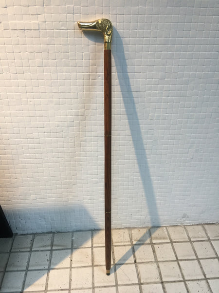 黃銅原木狗手杖