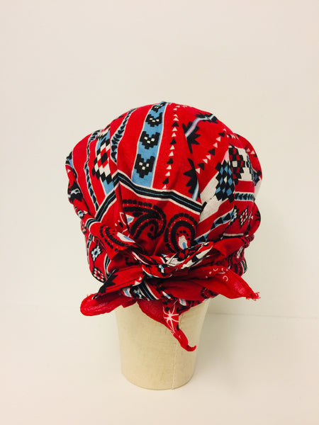 EA.hats-紅色潮街頭梯形頭巾