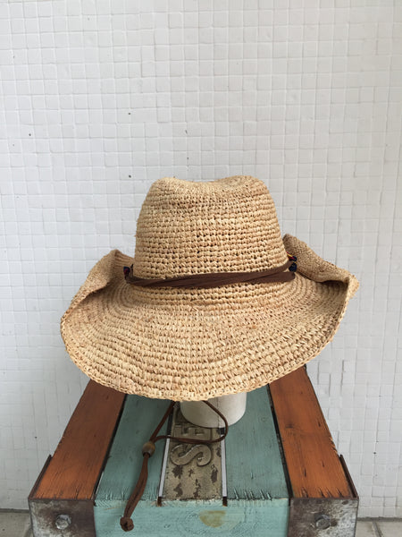 EA.hats-紅藍金牛仔草帽