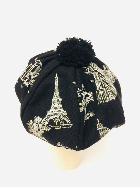 EA.hats-黑夜裡的建築貝蕾南瓜帽 《南瓜刺繡帽系列》