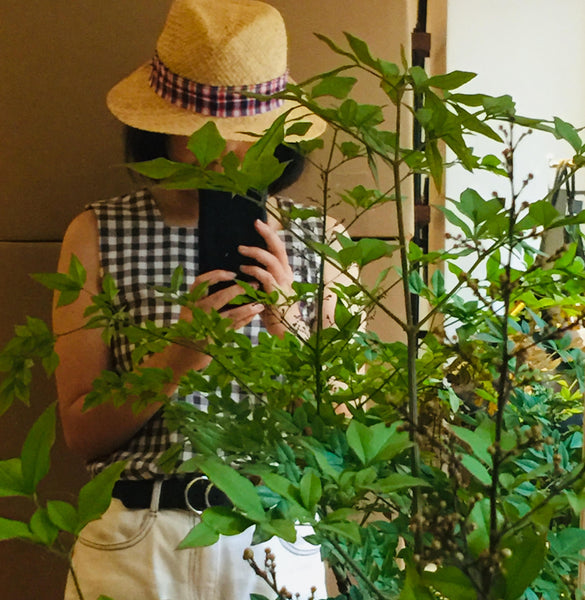 EA.hats-紅藍田園紳士草帽